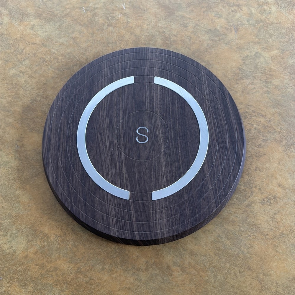Shapa Wireless Scale HL77 Dark Wood Grain Smart Numberless Bathroom Scale